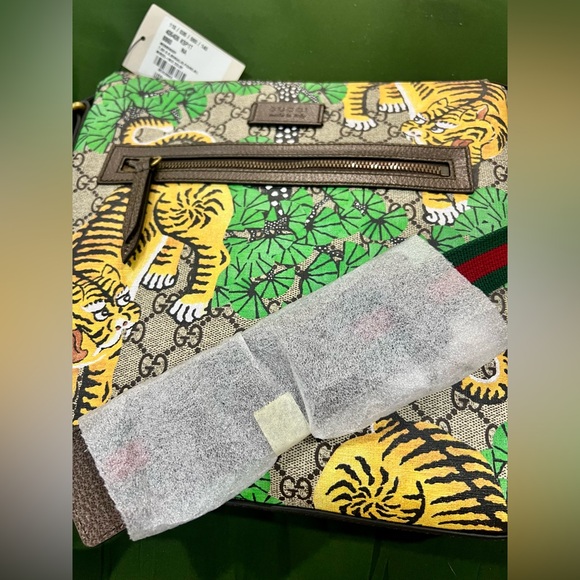 Gucci Bengal Tiger GG Supreme Canvas Messenger Bag – Rare & Authentic - Picture 8 of 10